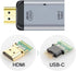 Chenyang USB-C Type-C Female to HDMI Male Output Adapter, 4K 60Hz with PD Power Port for Phone & Laptop