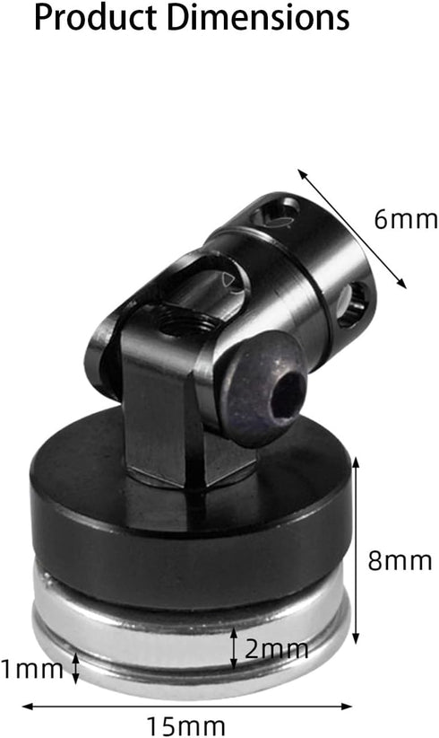 4 Pack 1/10 SCX10, Magnetic Invisible Body Post Mounts for RC Crawler Truck Axial RC Car Body Holders Replacement
