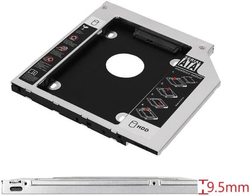 Universal 9.5mm SATA 2nd Hard Drive HDD SSD Optical Bay Caddy Frame Tray for Acer Aspire V3-472p, V3-572p, V3-572g,