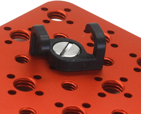 Wire Clip with 3/8 Screw for ARRI RED Camera Power Cable Clamp, Fixed Camera Cable (Red)