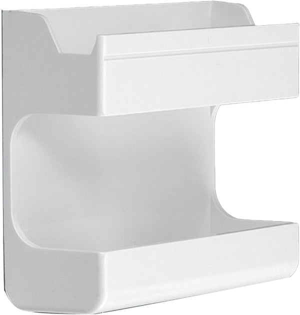 Sonew Wall Mounted Phone Holder Plastic Self Adhesive Multifunctional Storage Stand for Smartphones and TV Remotes At