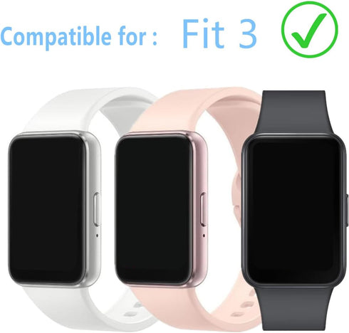 Screen Protector for Galaxy FIT 3 Fitness Tracker, 3 Pack 3D Full Coverage PMMA Protective Film for Fit 3 Smart Watch