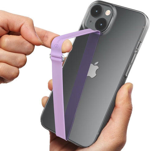 C-Shaped Clip Finger Phone Grip, Sinjimoru Silicone Strap for Phone Case with Clip for iPhone & Samsung Phone