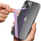 C-Shaped Clip Finger Phone Grip, Sinjimoru Silicone Strap for Phone Case with Clip for iPhone & Samsung Phone