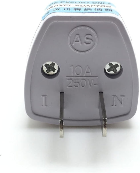 Travel Power Adapter, High Performance Universal UK EU AU to US Plug Adapter Converter (2 Pack)