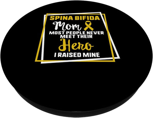 Spina Bifida Mom Of A Warrior Awareness Strong Women Mother PopSockets Swappable PopGrip