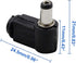 Luomorgo Right Angle DC Socket Jack Charger Power Plug, 5.5 x 2.1mm, 20pcs