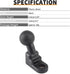 Keenso Universal Motorcycle Mirror Base Mounts Bracket - Fixed Base Ball Holder, GPS Windshield Mount with 10mm Hole