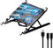 Laptop Cooling Pad for 11-17.3 Inch Gaming Laptops - Foldable Stand with 4 Quiet Fans, Portable Cooler with 7