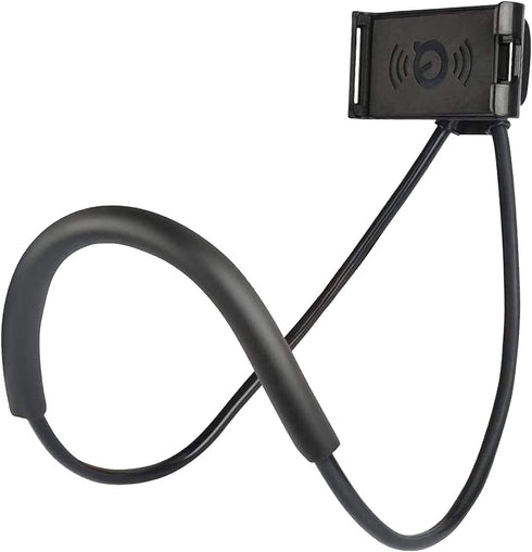 1 Pack Cell Phone Stand Hanging on Neck, Upgraded Hands-Free Mobile Phone Holder Clip on Bed/Table, 360° Rotation
