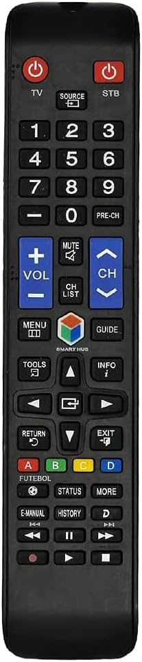 Universal Replacement Remote Control for Samsung Smart LED TV Models UN24H4500, UN28H4500, UN28H4500AF