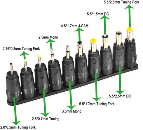 aceyoon 38 PCS Universal Laptop DC Power Adapter Tips, 5.5 mm x 2.1 mm DC AC Power Adapter Kits for Thinkpad