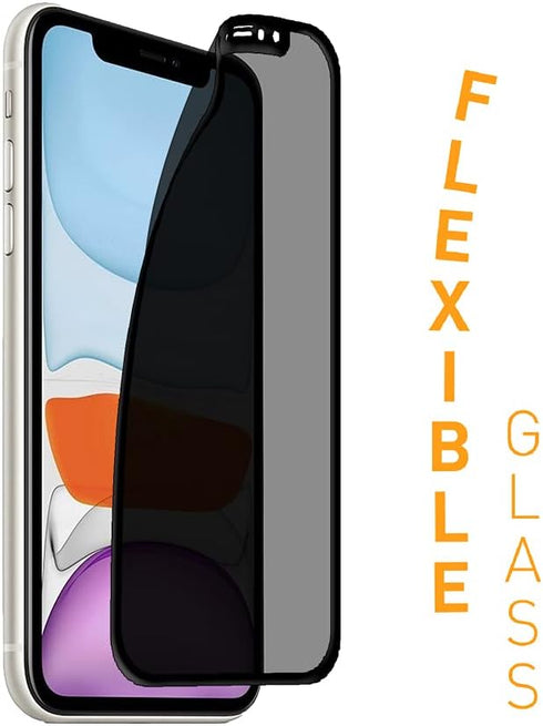 ARMOR Flexible Glass 2.5D Full Coverage Screen Protector for iPhone 11 / XR, Privacy Guard with 9H Hardness