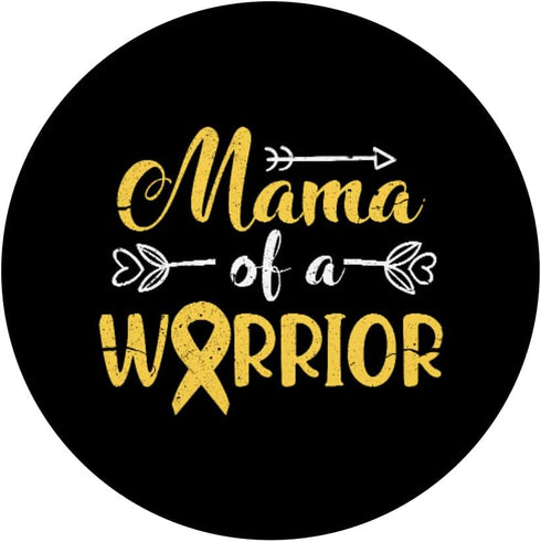 Mama of a Warrior Childhood Cancer Awareness PopSockets Swappable PopGrip