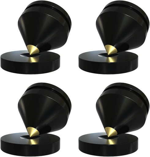 4Pcs Speaker Isolation Spikes Floor Protectors Shockproof Speaker Isolation Spikes with Base