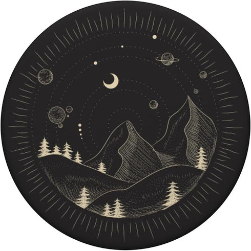 Mountains with Celestial Elements Swappable PopGrip PopSockets