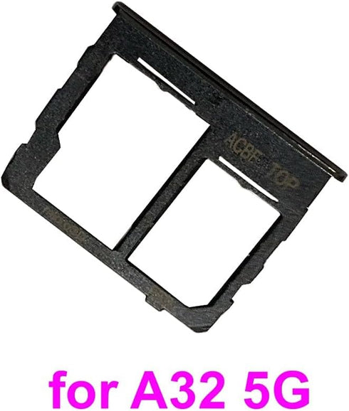 Replacement Single SIM Card Tray SD Slot Holder for Samsung Galaxy A32 5G SM-A326U A326U1 S326DL A326W - Black