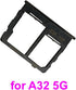 Replacement Single SIM Card Tray SD Slot Holder for Samsung Galaxy A32 5G SM-A326U A326U1 S326DL A326W - Black