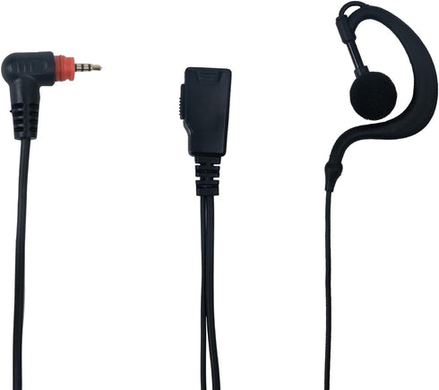 Earpiece Headset for Motorola SL300 SL3500e SL7550 SL7580 SL7590 SL4000 SL1K SL1M Walkie Talkie 2 Way Radio, with G Shape Earpiece and PTT Mic