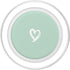 White Minimalist Green PopSockets PopGrip Heart for MagSafe