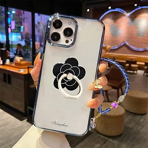 Fwaytech Cell Phone Ring Holder Flower, 360 Rotate Metal Finger Ring Socket Grip Kickstand for Smartphones, 4Pack