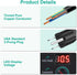 Universal Power Supply 3V~24V 3A 72W Adjustable AC/DC Adapter Charger, 100V-240V AC to DC Converter with 14 Tips