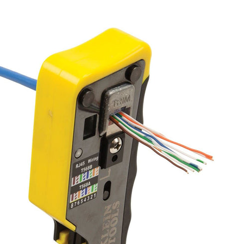 Klein Tools VDV826-762 Pass-Thru Modular Data Plug, RJ45 CAT5e, Gold Plated, 200-Pack Pass Through Connectors