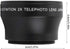 2X Telephoto Lens, HD Converter Lens for 37mm Mount Camera, Doubles Camera Zoom Default