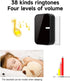 Self-Powered Push Button Wireless Digital Ring Doorbell, High Volume, 38 Ringtones, Waterproof Door Bell
