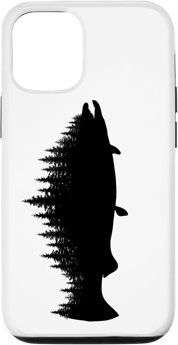 Northern Outdoors Salmon Collection iPhone 12/12 Pro Salmon Fishing Treeline King Salmon Fisherman Case