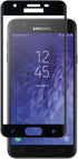 CENTAURUS Galaxy J7 2018 Screen Protector, 3 Pack, Ultra-Thin Full Coverage Black Tempered Glass for Samsung J7