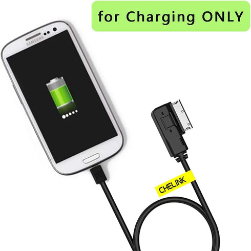 AMI to USB Type-C Charge Cable Adapter for Audi VW, USB-C Charger Cord Compatible for Samsung Galaxy S9 Note 9 8 S8 Plus,LG V30 V20 G6 G5,Google Pixel (Only for Charging) by CHELINK