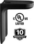 Outlet Shelf Holds Any Device Up to 10lbs, Includes Standard & Decora Style Outlet Covers - Sanus