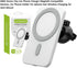 M&S Home 15W Wireless Fast Car Charger, Compatible with MagSafe Devices for iPhone 12/13/14/15, Air Vent Mount
