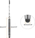 MECCANIXITY 3pcs Metal Touch Screen Pen Metallic Phone Stylus Pen Retractable Aluminum Alloy Mini Capacitive Pens Universal, Grey