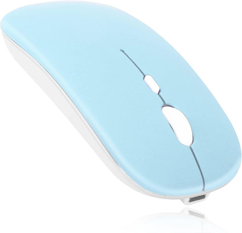 UrbanX Bluetooth Rechargeable Mouse for Dell XPS 9300 - Wireless Mouse for Laptop/PC/Mac/iPad Pro, Sky Blue