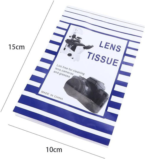 Camera Lens Tissue 50 Sheets Soft Cleaning Paper for Lens, Optics Tissue Cleaning Wipes Booklet for Screen Camera Lens