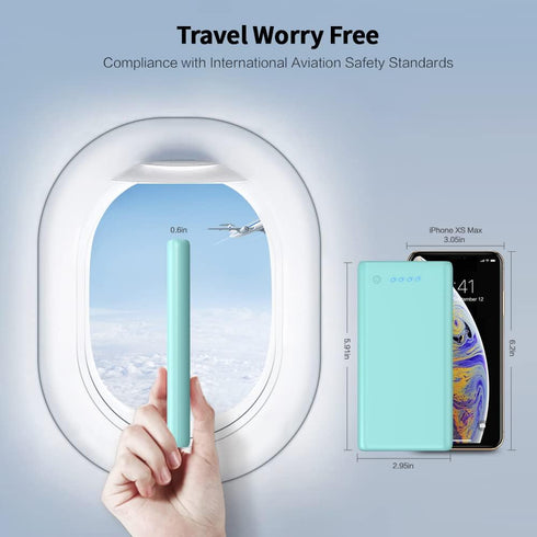 Portable Charger Power Bank 26800mAh, Ultra-High Capacity External Battery Pack with 2 USB Output for iPhone, Samsung