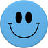 Light Blue Smile Face Happy Emoticon Cute 90s y2k PopSockets Standard Smiling PopGrip