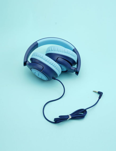 iClever Kids Headphones with Cord, 85dBA Safe Volume Wired Headphones, Over Ear for School, Boys, Girls, Travel