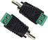 RCA Plugs for Speaker Wire, RCA to AV Screw Terminal Connector, Solderless Adapter Audio/Video Speaker Wire Connectors