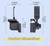 wigmoa 1PACK Headset 360 Clamp-On Monitor Headphone Stand Adjustable Holder with Rotating Hook, Silicone Protection