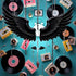 YLiiii 2Pcs Y2K Black Winged Mobile Phone Chain Pendant,Decor,Goth Phone Charm Pendant, Kawaii-Key Chain for Bag,Cute