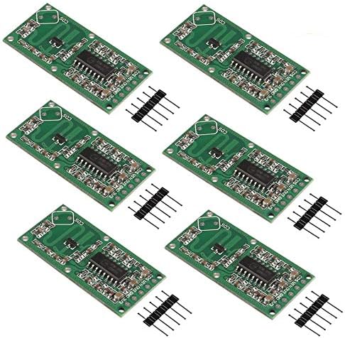 6PCS RCWL-0516 Microwave Radar Motion Sensor Module for Arduino, Smart Switch Module Human Body Induction