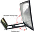 12" 3D Curved HD Screen Magnifier for Cell Phone with Foldable Stand, Compatible with All Smartphones