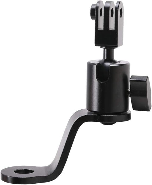 SUREWO Aluminum Motorcycle Rearview Mirror Mount Bracket Holder for GoPro Hero 12/11/10/9/8/7/6(2018)/5, APEMAN, AKASO,