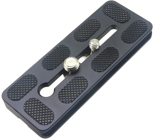 100mm Universal Quick Release QR Plate with 1/4" and 3/8" Mounting Screw for Tripod Mount DSLR Camera