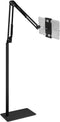 Elekpopu Tablet Floor Stand with 5LB Metal Base, Overhead Bed Phone Stand Angle