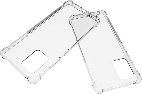 Samsung Galaxy S10 Lite Case - Clear TPU Four Corners Cover, Transparent Soft Funda for A91 & M80s