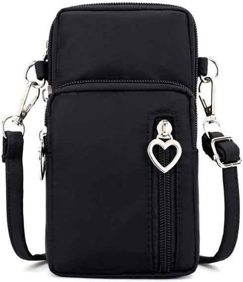 Women's Crossbody Phone Bag Purse Pouch Wristlet Wallet Case with Card Zip Pocket